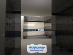 Van de de Luchtdouche van pvc de Snelle Roldeur Schone Zaal met Witte/Rood Blauwe Kleur