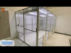 Verplaatsbare Verticale Luchtstroom SoftWall Cleanroom 304 Roestvrij Staal Cleanroom