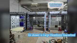 Cleanroom-luchtdouche voor het verwijderen van vrachtstof
