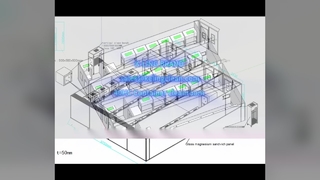 40HC modulaire cleanroom