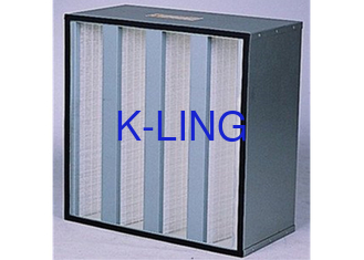 V Bank Air Filter Glasvezel media H13 H14 kwaliteit met EVA gasket