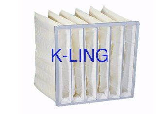 50 Pa stofbestrijdingszakfilter Frame van synthetische glasvezel van aluminiumlegering