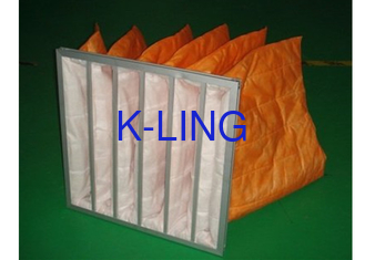 Aanpassen zak luchtfilter Aluminium legering Frame Vochtigheid Tolerantie F9 Efficiëntie