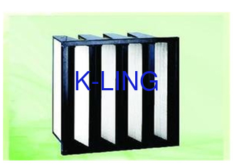 F8 F9 Bankfilter van graad V met glasvezel glasvezel en EVA-pakking