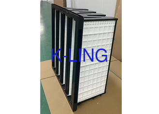 W-vorm V-bank type HEPA-filters Plastic Medium Industrial Micro Air Filter