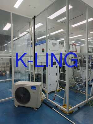 Vinnige montage en demontage Softwall Cleanroom met Hepafiltratie 99,99%@0,3um En poederbedekte modulaire stalen cleanroom