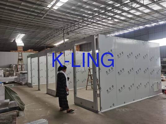 Glas Magnesium Rock Wool Sandwich Panel 50mm Hardwall Cleanroom Klasse 1000 ISO5 ISO6 ISO7 Reinigingsrang Wandpanelen Systemen