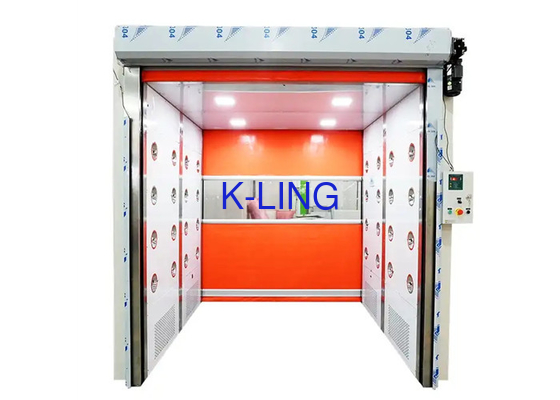 Farmaceutische Klasse 1000 Cleanroom Luchtdouche met Snelle Rolling pvc-Deur