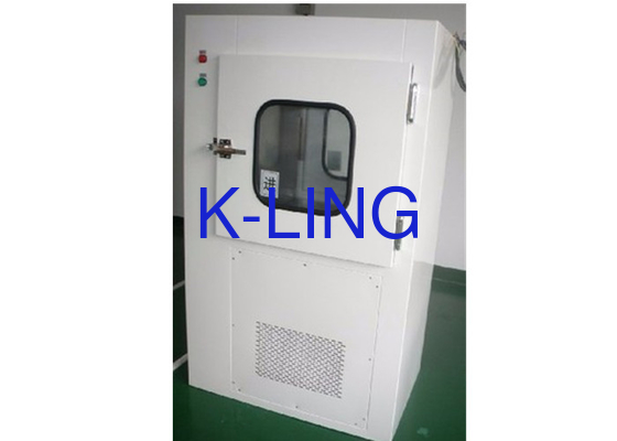 Gepolijste witte lucht douche pass box met 25m/s lucht snelheid en windsnelheid van 20m/s