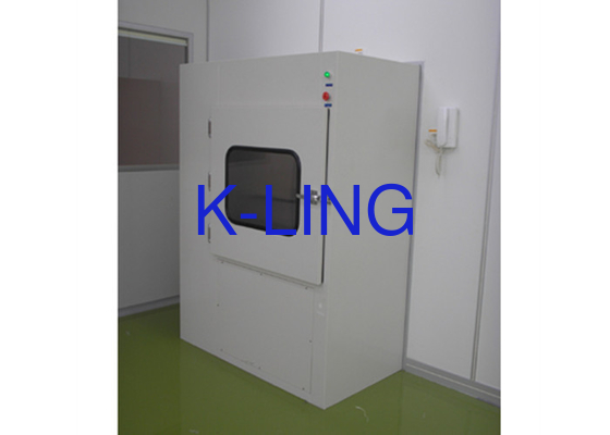 Gepolijste witte lucht douche pass box met 25m/s lucht snelheid en windsnelheid van 20m/s