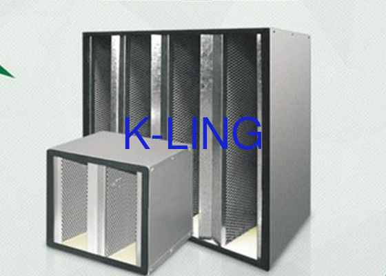 Temperatuur Glasvezel v bankfilter met Holt Smelt Beads H13 H14 efficiëntie