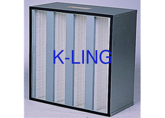 V Bank Air Filter Glasvezel media H13 H14 kwaliteit met EVA gasket