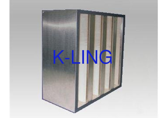 V Bank Air Filter Glasvezel media H13 H14 kwaliteit met EVA gasket