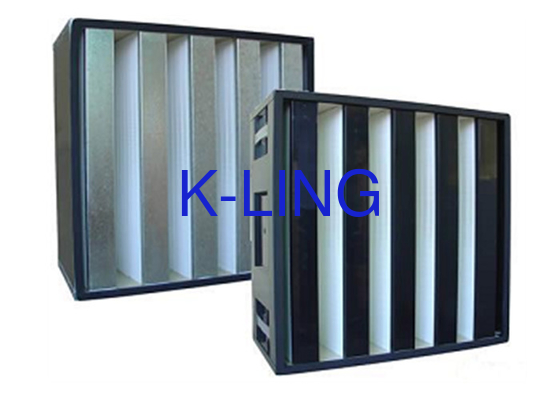 V Bank Air Filter Glasvezel Middelstofcapaciteit H13 H14
