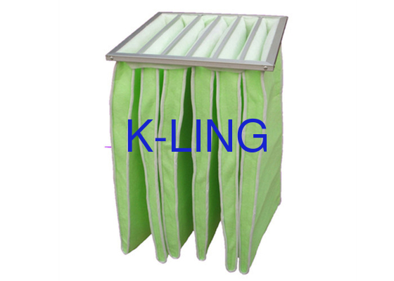 Vochtbestendige zakluwfilter gegalvaniseerd staal aluminium frame voor HVAC-systemen