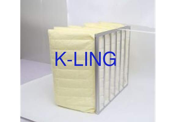 Zakfilter met synthetische vezels laag begindruk gegalvaniseerd stalen frame