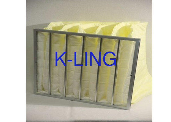 Zakfilter met synthetische vezels laag begindruk gegalvaniseerd stalen frame