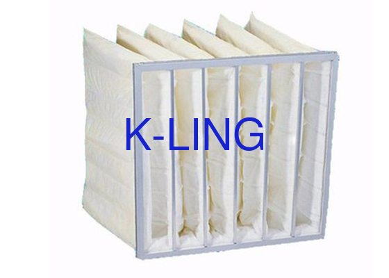 50 Pa stofbestrijdingszakfilter Frame van synthetische glasvezel van aluminiumlegering