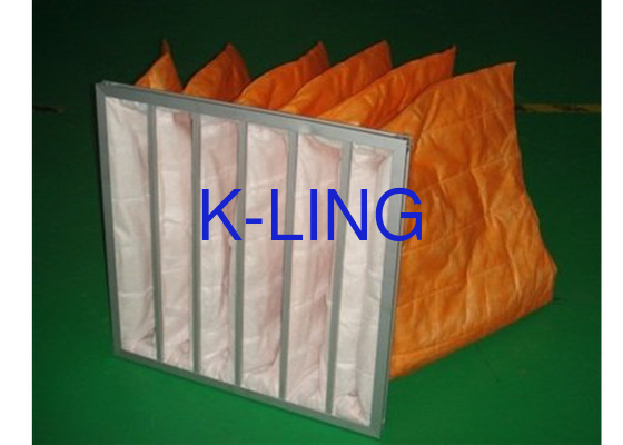 Aanpassen zak luchtfilter Aluminium legering Frame Vochtigheid Tolerantie F9 Efficiëntie