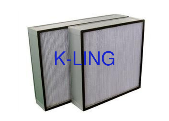 ULPA-filter met aluminiumlijstraam en vloeibare geleilijmdichting