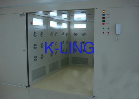LED licht lucht douche kamer met 200 Pa druk interlock systeem voor cleanroom