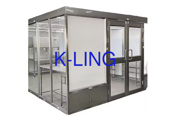 Verstelbare windsnelheid roestvrijstalen frame Softwall Clean Room met eenvoudige installatie