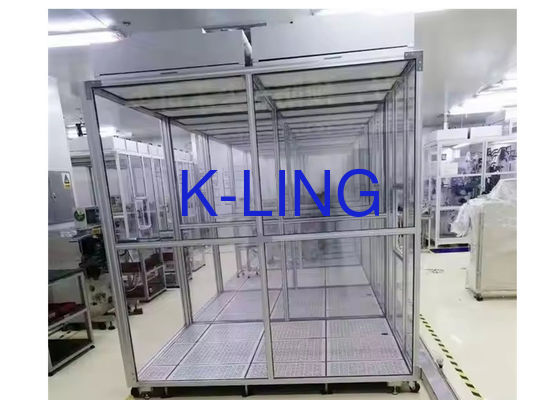 Gepersonaliseerde Module Clean Room Softwall Cleanroom met LED-verlichting en PLC-besturing