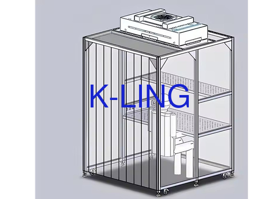 Gepersonaliseerde eenrichtings / niet-eenrichtings Softwall Cleanroom Booths