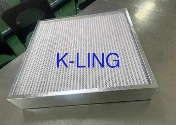 Gepersonaliseerd Ultra Efficiënt ULPA Filter Met Glasvezel En Aluminium Frame