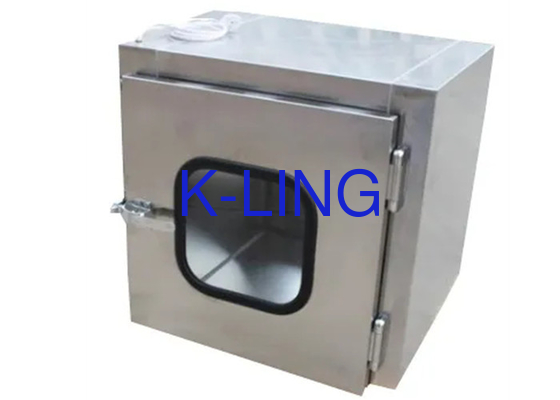 600*600*600mm Intern werkgebied Cleanroom Pass Box met aanpasbare opheffing en ondersteunde landing