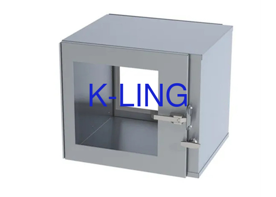 600*600*600mm Intern werkgebied Cleanroom Pass Box met aanpasbare opheffing en ondersteunde landing
