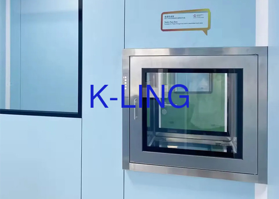 Elektronisch slot Cleanroom Pass Box voor laserproces en 600 * 600 * 600 mm interne werkzone