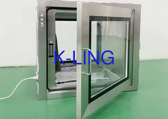 Sluitingen Cleanroom Pass Box met aangepaste ondersteunde opties en UV-licht