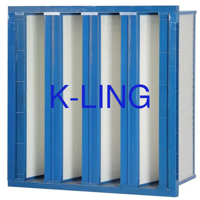 Plastic Frame V Bank Filter voor het filteren van schoonruimte en prestaties in industriële omgevingen