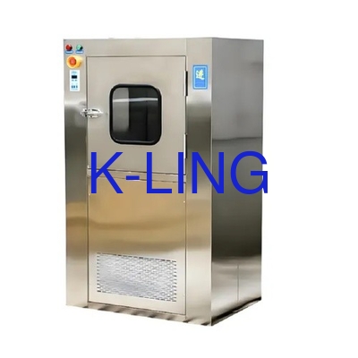 PLC Control Air Shower Pass Box in witte kleur maat voor gecontroleerde omgeving