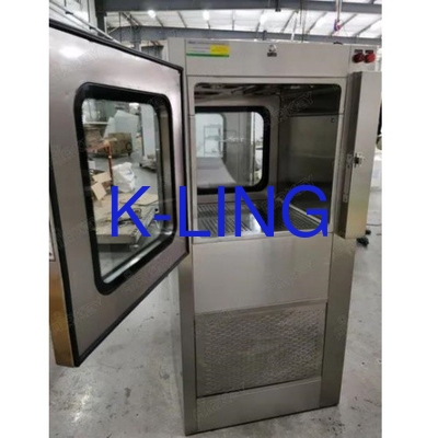PLC Control Air Shower Pass Box in witte kleur maat voor gecontroleerde omgeving
