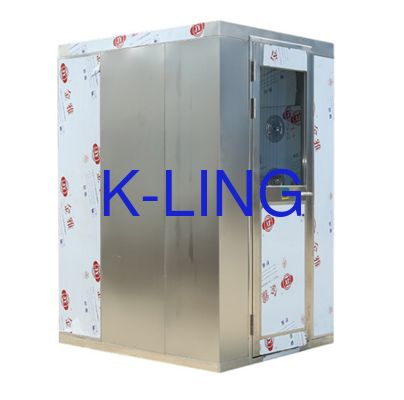 Roestvrijstalen luchtdouche tunnel gemaakt van SUS304 T 1.0mm materiaal voor gecontroleerde contaminatie in industriële cleanroom