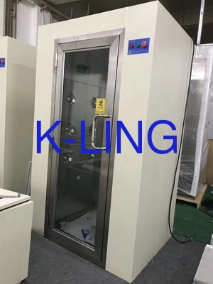 Handmatige Draaideur Roestvrij Staal 304 Luchtdouche voor Gecontroleerde Cleanroom Contaminatiepreventie