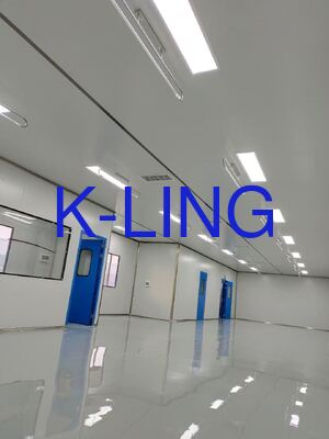 Wandgemonteerde Modulaire Cleanroom Met Glazen Magnesium Steenwol Sandwichpaneel 50mm Op Maat Gemaakt Voor Halfgeleider Cleanroom