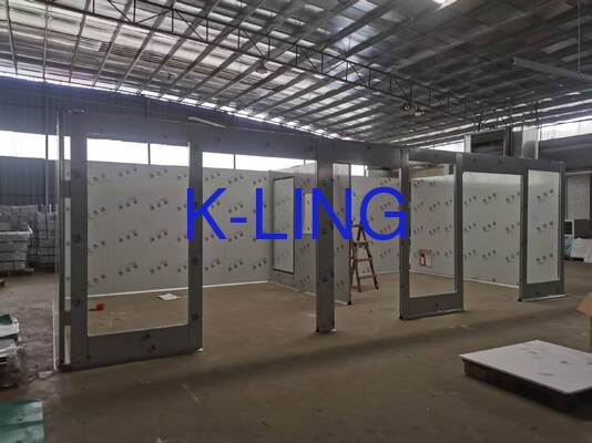 Glas Magnesium Rock Wool Sandwich Panel 50mm Hardwall Cleanroom Klasse 1000 ISO5 ISO6 ISO7 Reinigingsrang Wandpanelen Systemen