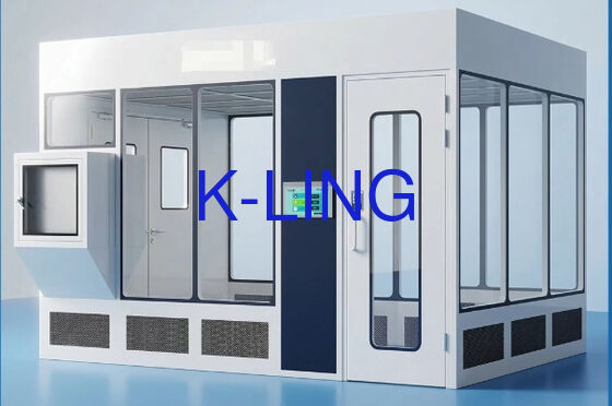 Modulaire schoonkamer met HEPA-filter en filter met glas, magnesium, steenwol, sandwichpaneel, 50 mm en dubbellaag vacuüm, organisch glas