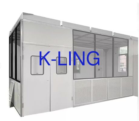 Modulaire cleanroom met zuiverheidsgraad ISO5/ISO6/ISO7/ISO8, HEPA-filter en voorfilter luchtfiltratie, en modulaire installatie