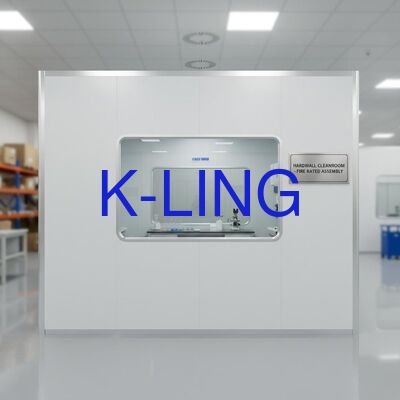 Brandbestendige Hardwall Cleanroom met transparant raam en ISO5-ISO8 zuiveringsgraad Modulaire Cleanroom