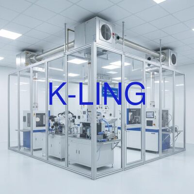 Modulaire cleanroom met zuiverheidsgraad ISO5/ISO6/ISO7/ISO8, HEPA-filter en voorfilter luchtfiltratie, en modulaire installatie