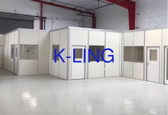 Modular Cleanroom Laminar Flow Booth with Customized Size HEPA Filter And Prefilter Free Standing Or Wall Mounted