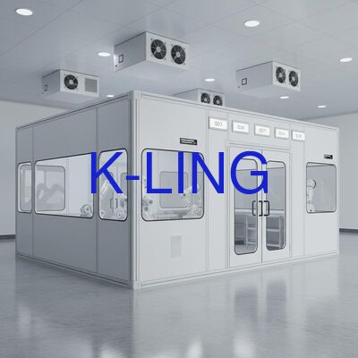 Modulaire Cleanroom met ISO5/ISO6/ISO7/ISO8 Certificering, HEPA Filter en Voorfilter, en PVC Antistatische Vloer voor Luchtvaartproductie