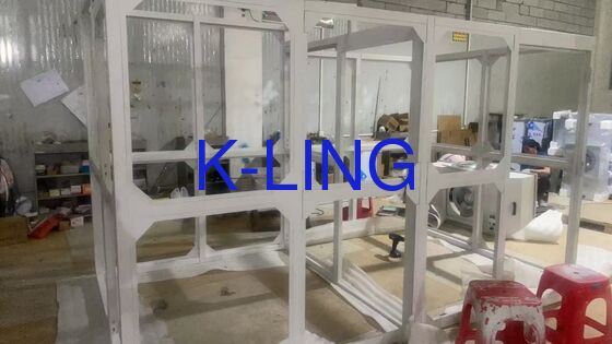 50mm Wanddikte Clean Booth met 20 procent externe ontluchting, model voor luchtregeling en deeltjesbeheersing