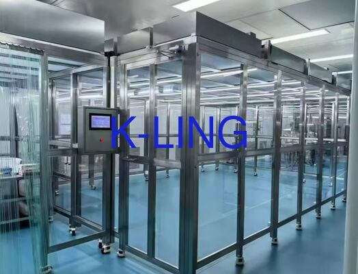 ISO 5 Modulaire schoonruimte ontworpen met PVC-vinylvloer en geluidsniveau lager dan 65 dB die strenge normen voor verontreinigingsbeheersing garandeert