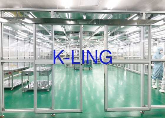 Klasse 1000 SUS 304 Frame Modulaire schoonkamer met plexiglaswand voor gecontroleerde omgevingen