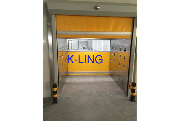 Van de de Douchetunnel van de ladingslucht van het het Roestvrije staalkabinet de Snelle Rolling Automatische Deur